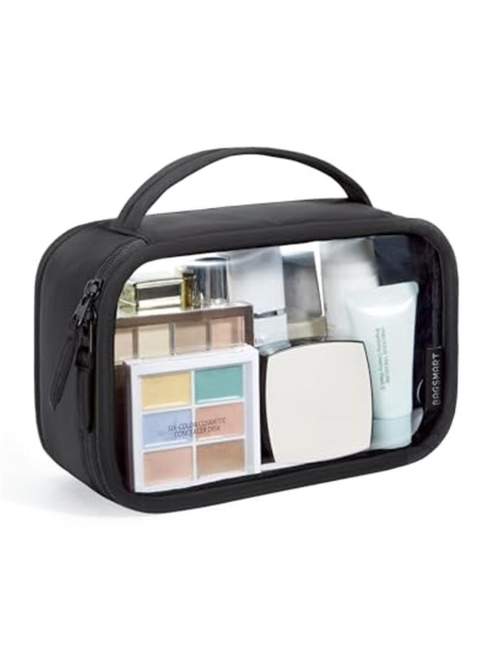 Clear TSA Approved Toiletry Bag Travel Makeup Cosmetic Organizer Quart Size